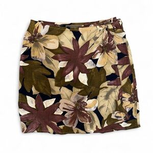 Vintage y2k Express Floral Patterned Skirt Medium witchy fairy grunge 90s